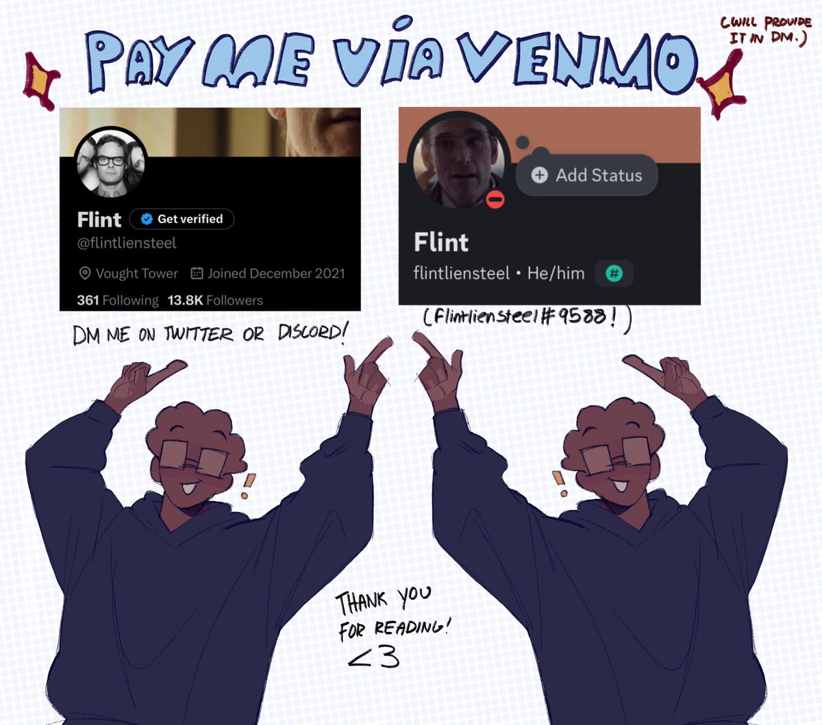 flintliensteel's tweet image. Commission info! 8 slots are currently available! Dm me if you’re interested!! &lt;3