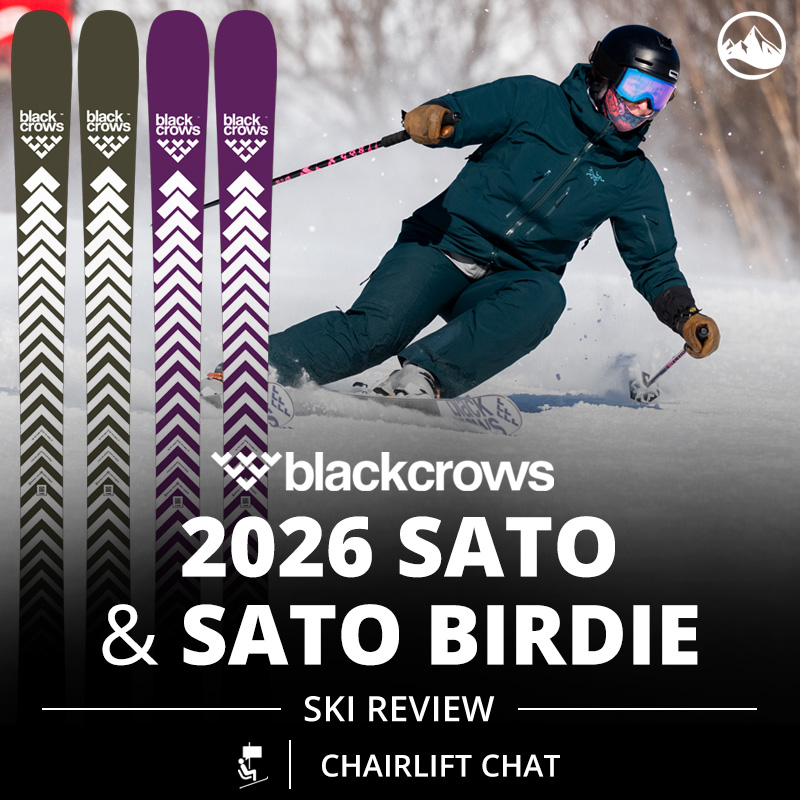 Today we're chatting about the new 2026 Back Crows Sato and Sato Birdie!  Black Crows describes them as bursting with joy.  Find out if we agree!

skiessentials.com/Chairlift-Chat…

#GearForSkiersBySkiers