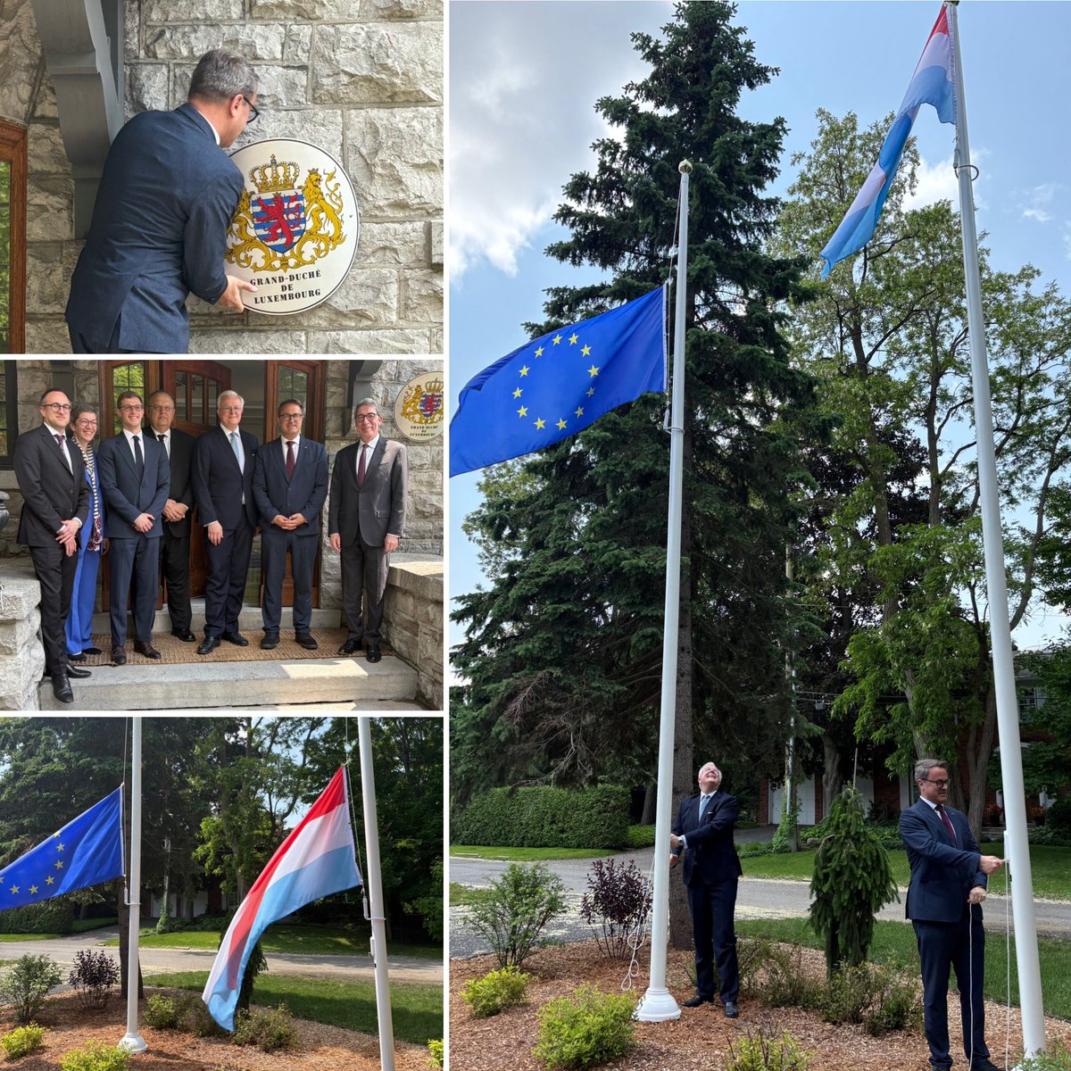 Inauguration by Deputy PM &amp; Foreign Minister <a href="/Xavier_Bettel/">Xavier Bettel</a> of the new Official Residence of #Luxembourg in #Rockcliffe Park, #Ottawa 🇱🇺🇨🇦 <a href="/LUinOttawa/">LUinOttawa</a>
