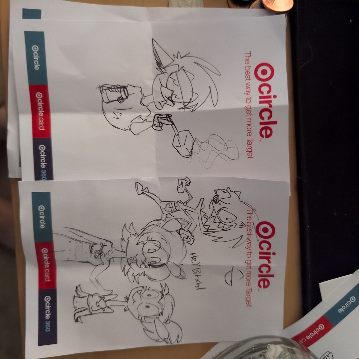 Komimoondog's tweet image. I like cute and stupid things :3
Also sorry for lack of drawings. I got the cold over the week and been dealing with going back to school and stuff in my personal life I won't get into.
Still working on a couple animations and comix.
Drew these while sick at work though lol