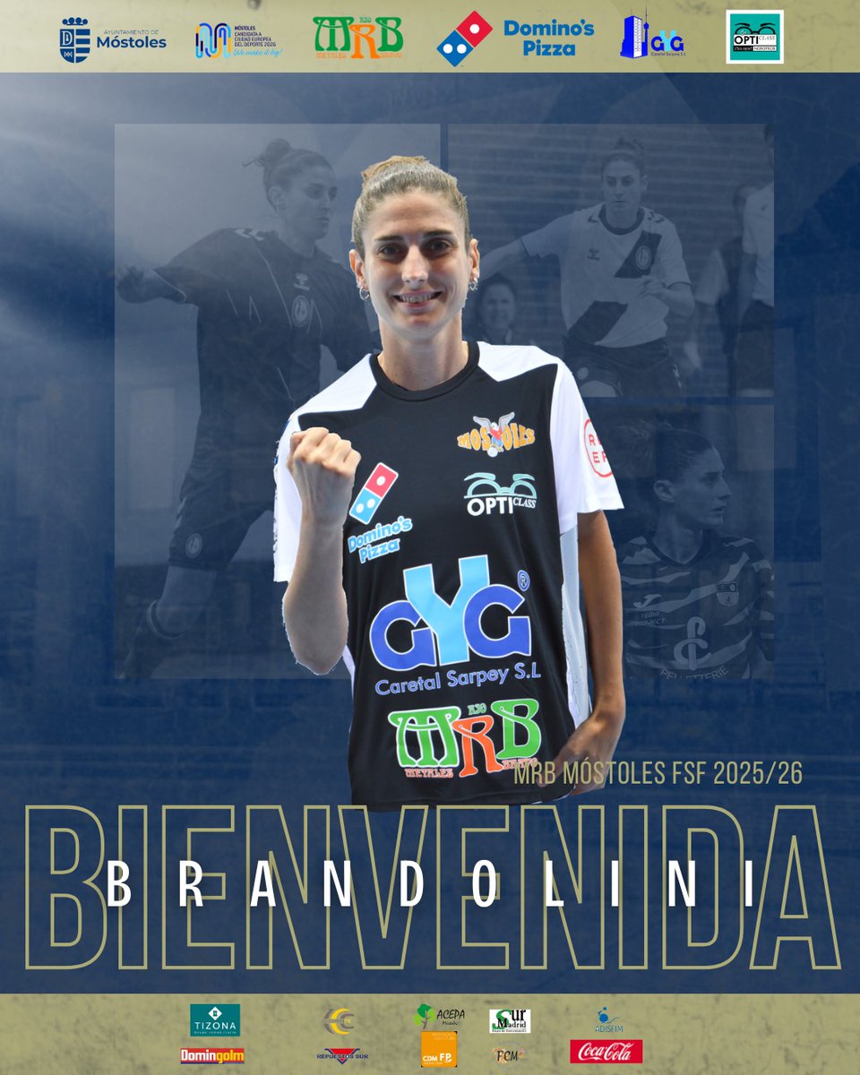 CLAUDIA BRANDOLINI, NUEVA JUGADORA DEL MÓSTOLES 

La jugadora italiana llega al Móstoles tras su paso por el Rayo Majadahonda. Con una amplia trayectoria en Italia (Lazio, Pelletterie, etc.) viene a Primera División.

¿Preparada para #VolverALoGrande?

#VamosMóstoles 🦅🖤🤍
