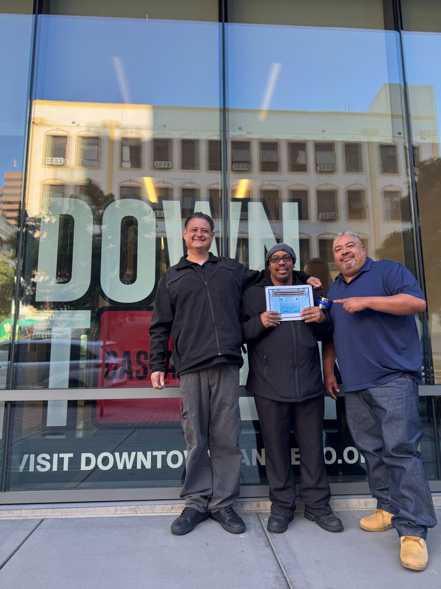 SDPartnership's tweet image. Congratulations to our May ambassador of the month, Clarence! 🎉 With more than 10 years of experience on the Clean & Safe team, Clarence's dedication continues to make a meaningful impact in the Gaslamp Quarter. Known for his impressive before-and-after results, he consistently…