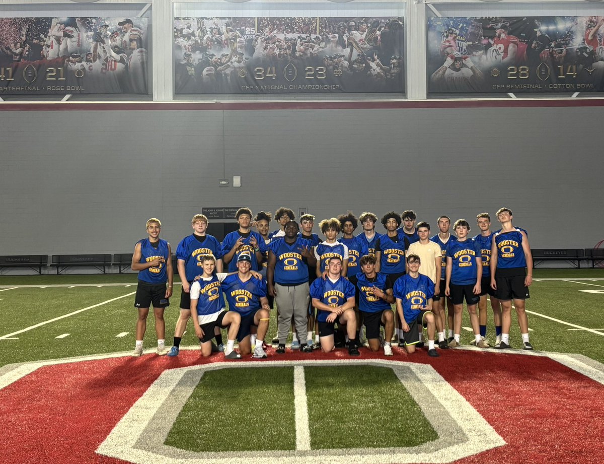 Wooster Generals Football (@woogeneralsfb) on Twitter photo Thank you to <a href="/OhioStateFB/">Ohio State Football</a> for hosting us today!! As a team, we got better and competed very well against some great football programs.
#bleedthisBLUE🔵
#Family🏈 Thank you to <a href="/OhioStateFB/">Ohio State Football</a> for hosting us today!! As a team, we got better and competed very well against some great football programs.
#bleedthisBLUE🔵
#Family🏈
