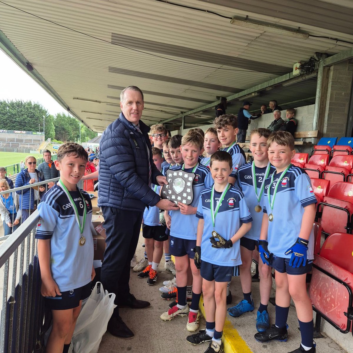 fermanaghcnamb's tweet photo. Congratulations to @StColumbans76  who produced a strong second half display to overcome a gallant St Mary's PS Killesher side to win the @AllianzIreland @cnambnaisiunta Division 3 title today. @BelcooGAA @KinawleyGFC @FermanaghGAA #Allianzcnmb https://t.co/Bw3qUMsALw
