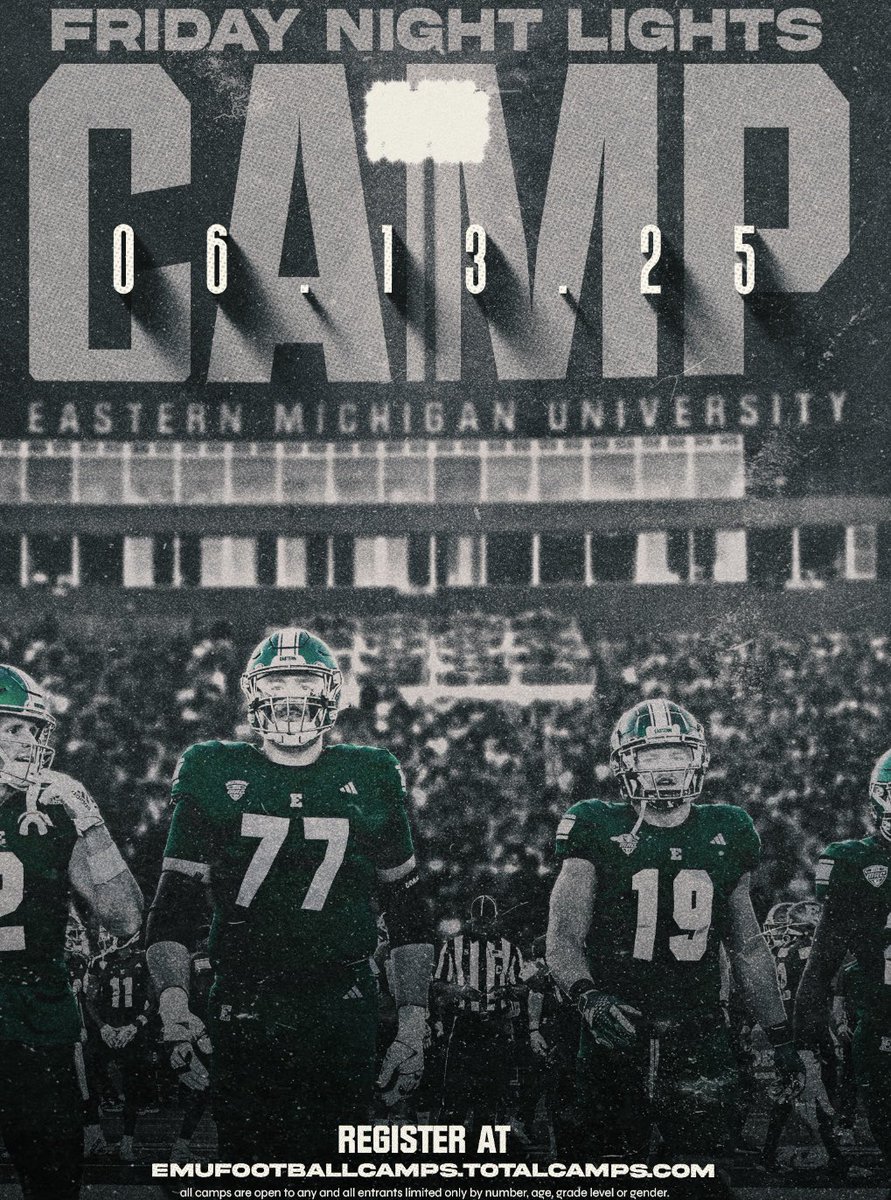 ‼️ 48 HOURS AWAY ‼️

Pre-registration closes at 12pm tomorrow! Walk-ups welcome!

Come Out, Show Out, and Be Seen!      

𝗢𝗟/𝗗𝗟 𝘄𝗶𝗹𝗹 𝗯𝗲 𝗽𝗮𝗱𝗱𝗲𝗱!      

Register below ⬇️ 
emufootballcamps.totalcamps.com

#ETOUGH⛓️