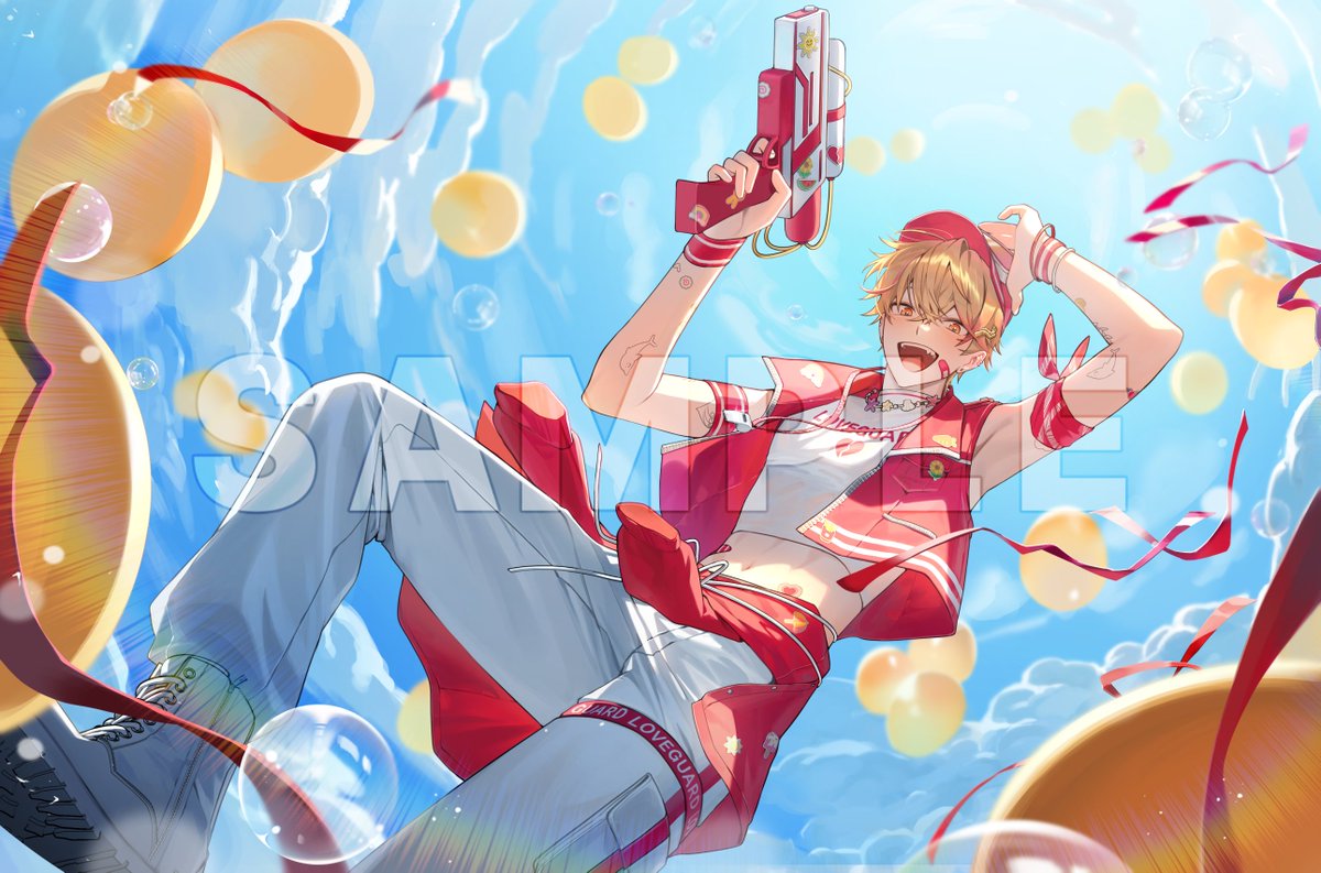 니노 선데이(@ NIN0SUNDAY)님의 2주년 기념 커버곡「常夏☆サンシャイン」 MV 일러스트를 작업했습니다!🌞🎉

スコシズムのニノ・サンデーさんの「常夏☆サンシャイン」歌ってみたMVイラストを担当させていただきました！