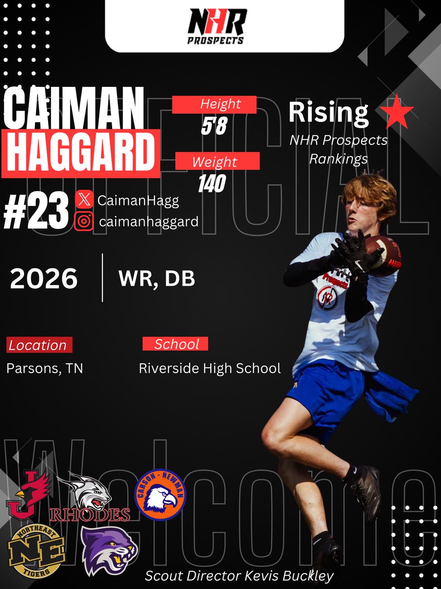 🚨New Prospect🚨

Welcome to the family @caimanhaggard He came to our first annual football combine at Lexington High School and our scouts were impressed with how hard he worked at the camp and how he competed against top talent in the area. 

He is going into his Senior year at