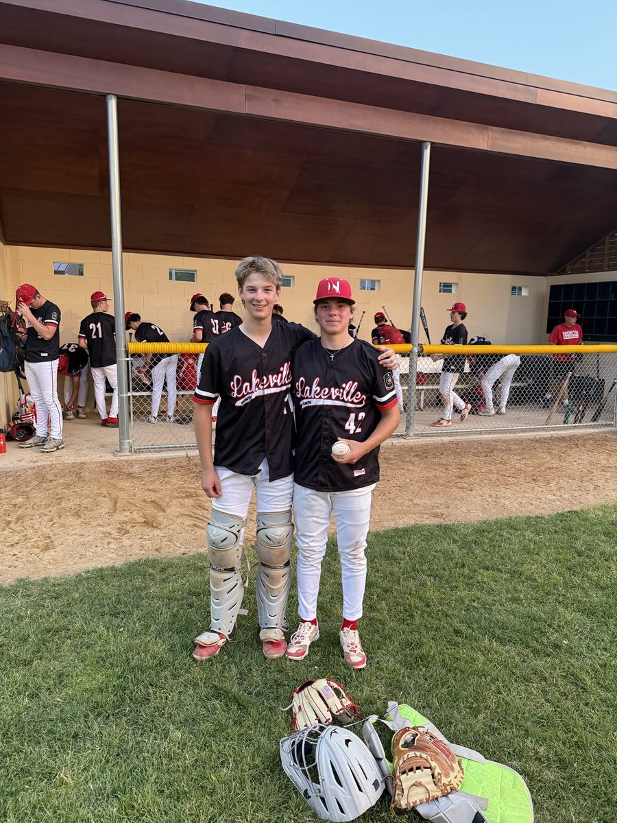 CoachGroff16's tweet image. Congrats to Sully Griffin on his no hitter last night for LN Jr. Legion vs. Burnsville.