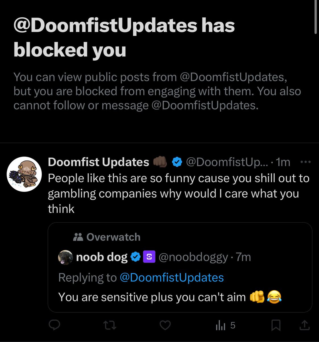 noob dog tweet media