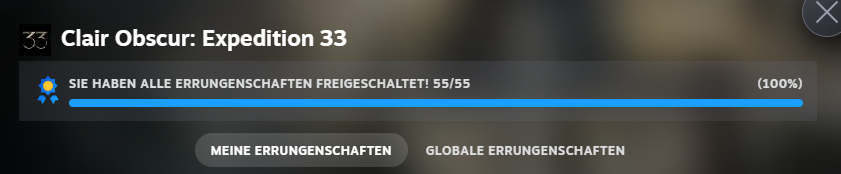 Seit langem mal wieder ein Spiel das ich einfach zu 100% spielen musste. Einfach ein Meisterwerk. #ClairObscurExpedition33
