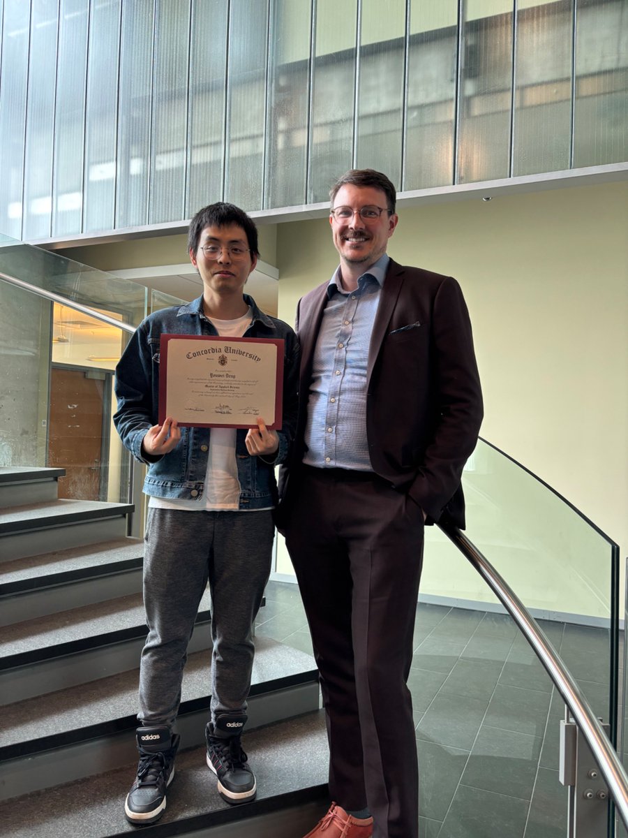 Jeremy Clark (@pulpspy) on Twitter photo Congrats to Barry for graduating with his masters degree!
He became a polyIOP expert working on a book of gadgets (plonkbook.org) and succinct proofs of solvency!
We will miss you at <a href="/Concordia/">Concordia University</a> but good luck <a href="/UAlberta/">University of Alberta</a>! Congrats to Barry for graduating with his masters degree!
He became a polyIOP expert working on a book of gadgets (plonkbook.org) and succinct proofs of solvency!
We will miss you at <a href="/Concordia/">Concordia University</a> but good luck <a href="/UAlberta/">University of Alberta</a>!