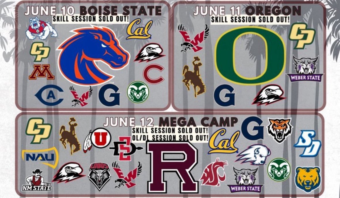 maxwellporter08's tweet image. I will be competing at the @UofR_Football mega camp tomorrow!