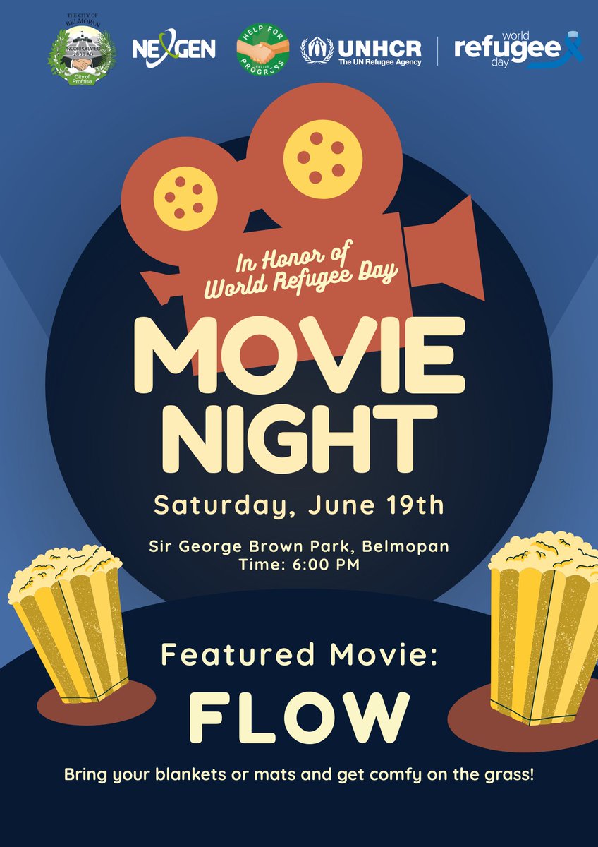 Join us for a special Movie Night in honor of World Refugee Day, hosted by Help for Progress! Let’s come together to celebrate resilience, raise awareness, and share stories that matter. #WorldRefugeeDay #WithRefugees