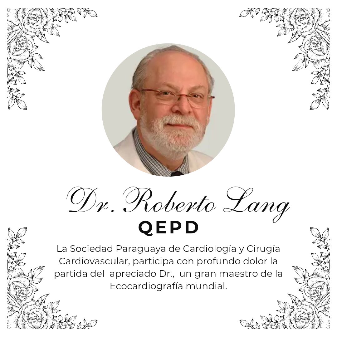 🤍QEPD Dr. Roberto Lang

#cardiopy