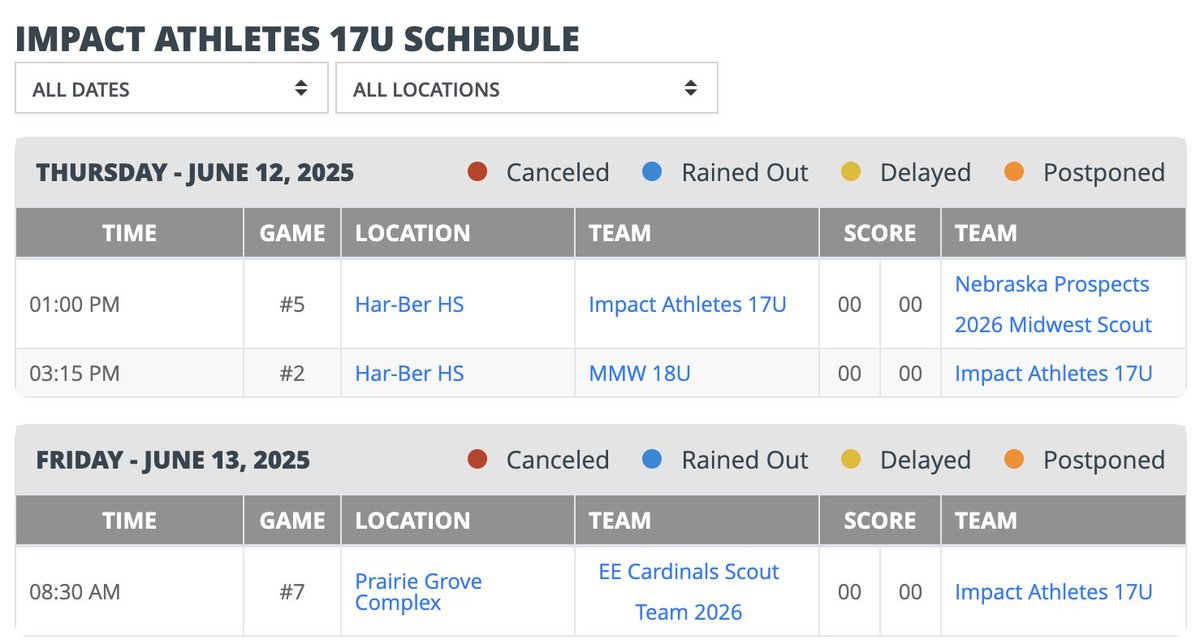 Impact Athletes KC (@impactathletekc) on Twitter photo 17U Starting Pitching Rotation for the
<a href="/CWC_Arkansas/">ChadWolffClassic</a>
Thursday G1 - '26 Caleb Cook (<a href="/CalebCook2026_/">Caleb Cook</a>)
Thursday G2 - '26 Owen McDaniel (<a href="/OwenMcDaniel7/">Owen McDaniel</a>)
Friday - '26 Luke Bower (<a href="/lukebower00/">Luke Bower</a>)
Saturday - '26 Hunter Palmer (<a href="/HPalmerbaseball/">Hunter Palmer</a>)
Sat/Sun - '26 Owen Bane (<a href="/owen_bane/">Owen Bane</a>) 17U Starting Pitching Rotation for the
<a href="/CWC_Arkansas/">ChadWolffClassic</a>
Thursday G1 - '26 Caleb Cook (<a href="/CalebCook2026_/">Caleb Cook</a>)
Thursday G2 - '26 Owen McDaniel (<a href="/OwenMcDaniel7/">Owen McDaniel</a>)
Friday - '26 Luke Bower (<a href="/lukebower00/">Luke Bower</a>)
Saturday - '26 Hunter Palmer (<a href="/HPalmerbaseball/">Hunter Palmer</a>)
Sat/Sun - '26 Owen Bane (<a href="/owen_bane/">Owen Bane</a>)