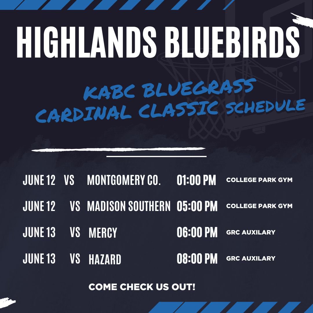 HighlandsGirlsBBall (@birds_bball) on Twitter photo Looking forward to competing at the <a href="/cardinal_classc/">Bluegrass Cardinal Classic</a>! If you can’t watch our games live, tune in on <a href="/BallerTV/">BallerTV</a>‼️ <a href="/vickydeez34/">Victoria Dunlap Connley</a> <a href="/PGHKentucky/">Prep Girls Hoops Kentucky</a> <a href="/fthhsathletics/">HHS Birds</a> <a href="/NationsElite1/">Nations Elite</a> Looking forward to competing at the <a href="/cardinal_classc/">Bluegrass Cardinal Classic</a>! If you can’t watch our games live, tune in on <a href="/BallerTV/">BallerTV</a>‼️ <a href="/vickydeez34/">Victoria Dunlap Connley</a> <a href="/PGHKentucky/">Prep Girls Hoops Kentucky</a> <a href="/fthhsathletics/">HHS Birds</a> <a href="/NationsElite1/">Nations Elite</a>