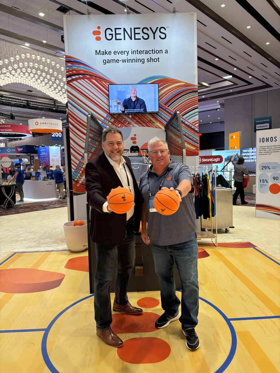 Get to Forum E to hear from Genesys leaders Michael Logan and Jay Miller on how AI delivers ROI. Starting at 1:45 PM #CCWVegas