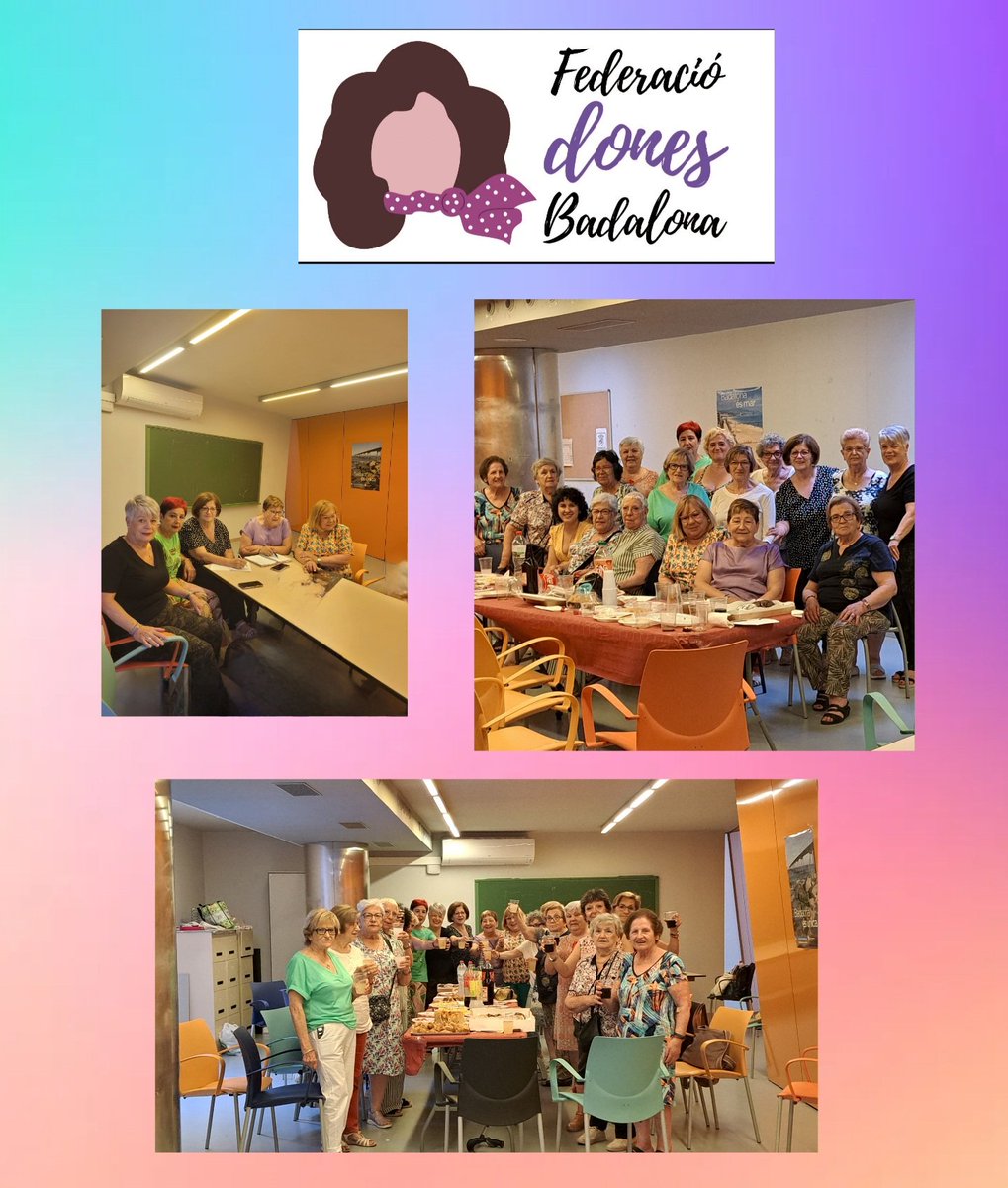 A la reunió d'avui, on hem compartit informació i també bons moments totes juntes.
#Federaciódonesbadalona