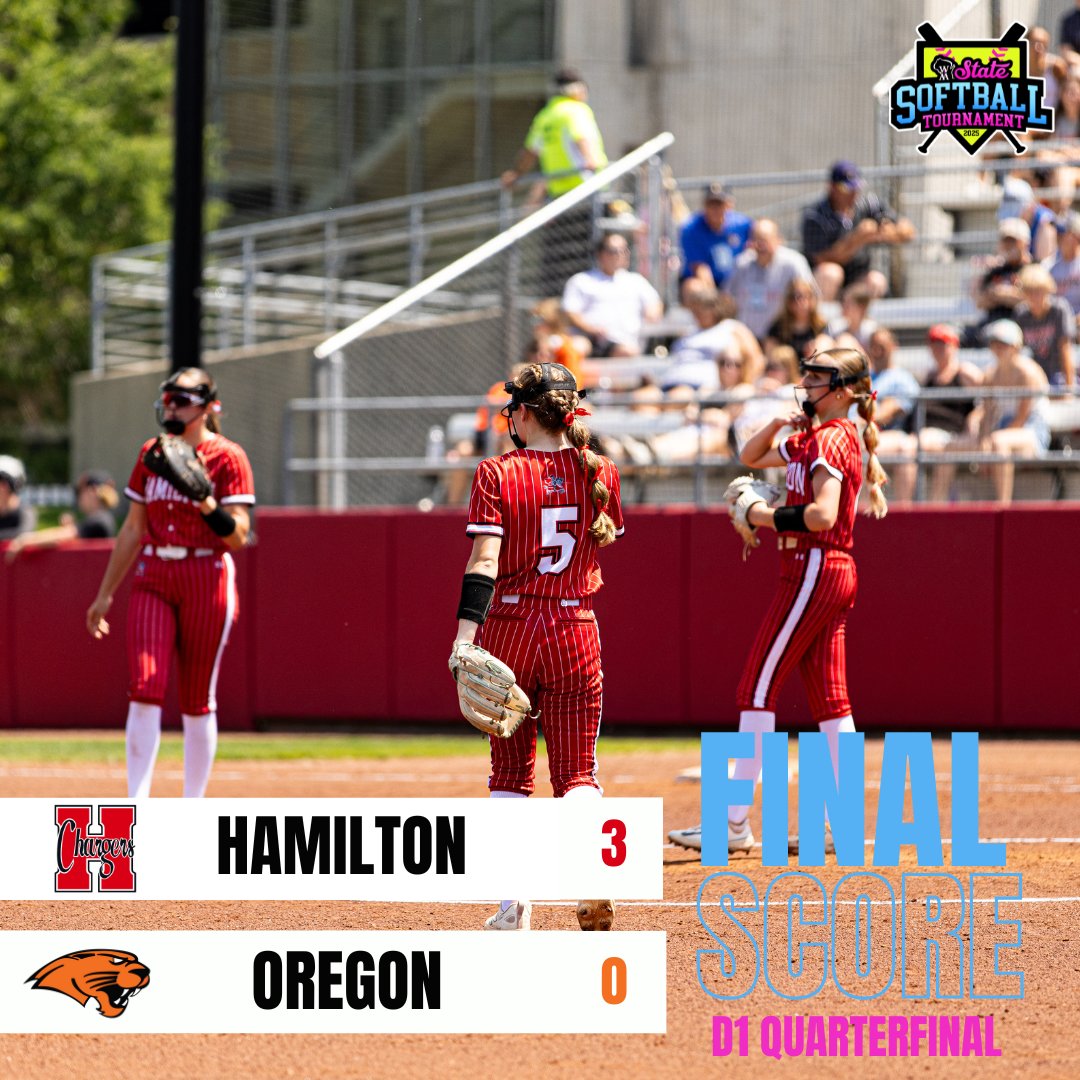 Hamilton moves on to the 2025 WIAA State Softball Division 1 Semfinals after defeating Oregon 3-0! 🥎 #wiaasb