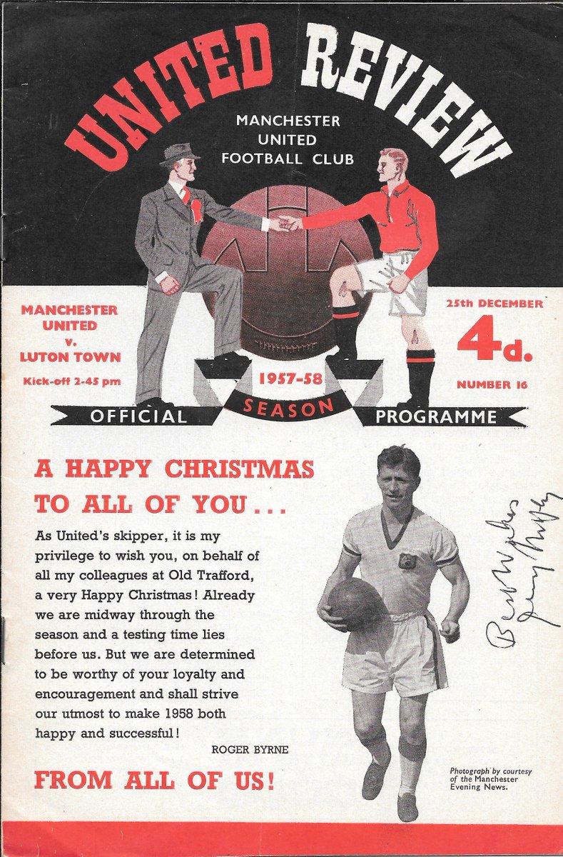 auto_progs's tweet photo. @barneyrednews The last home game played on Christmas day with the added bonus of Jimmy Murphy having signed it https://t.co/Tk1uyXaGju