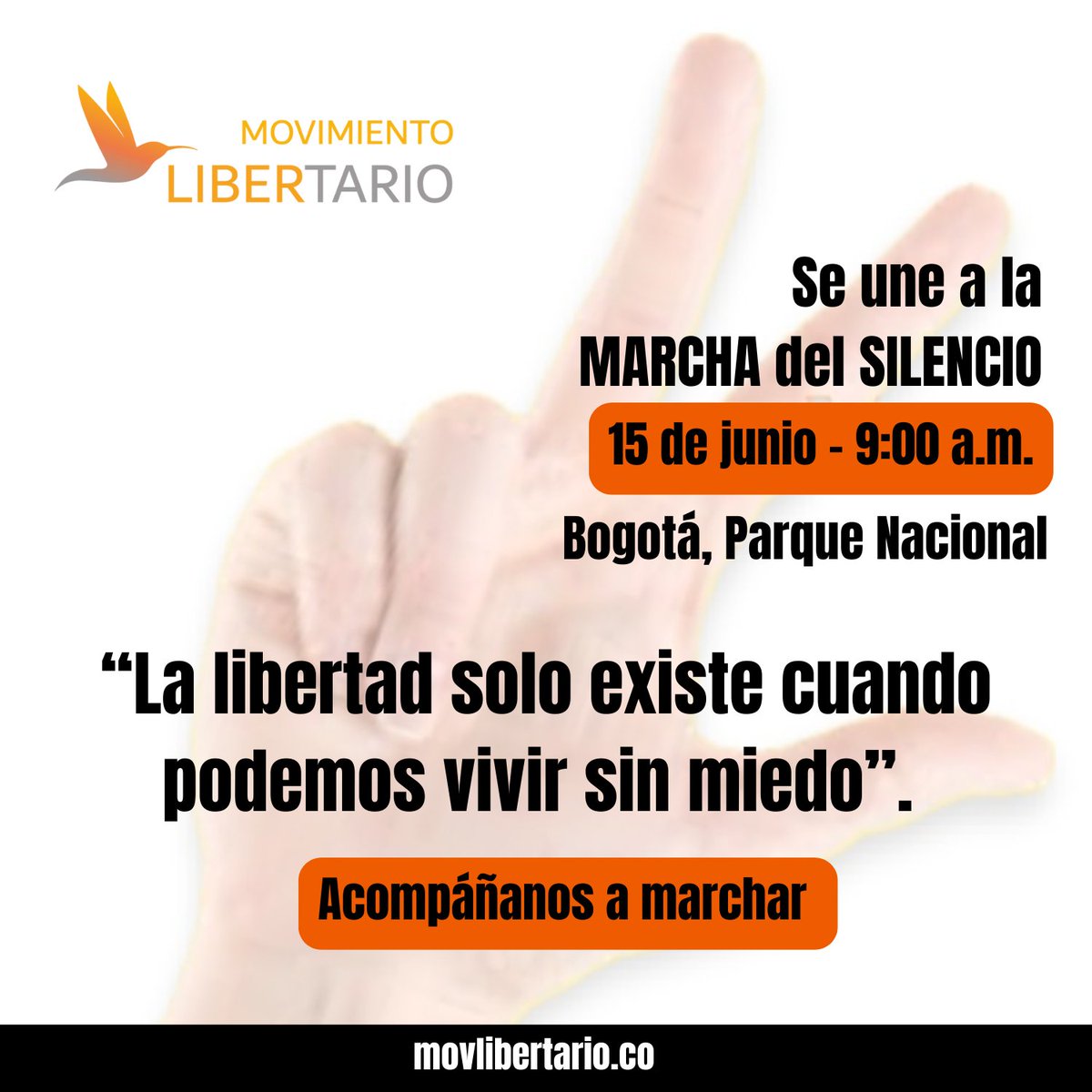 El MLC se une a la marcha del silencio en las diferentes ciudades.