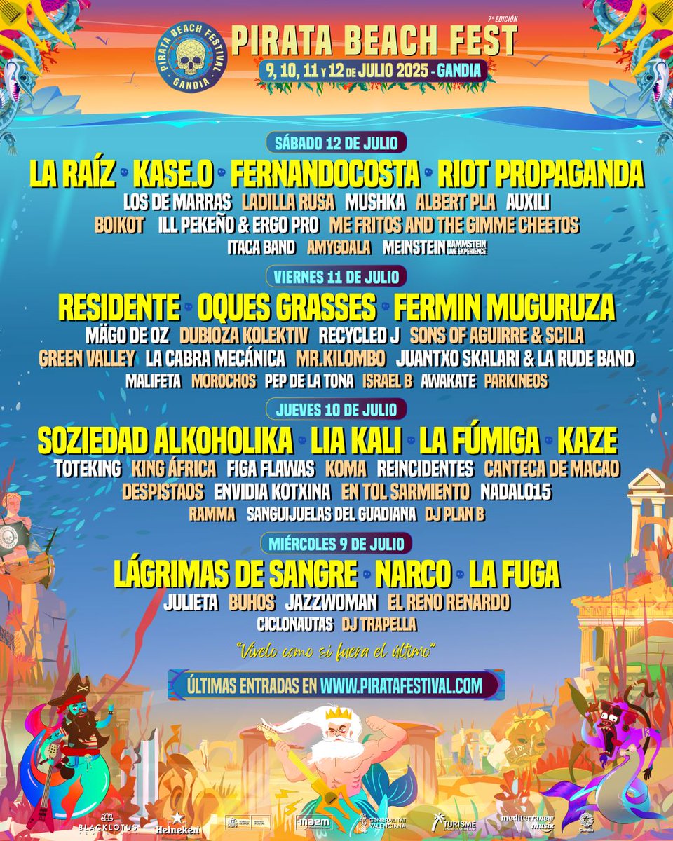 ismadiazz1's tweet photo. Vendo entrada Pirata Beach Festival 2025 https://t.co/OweQj8jesO