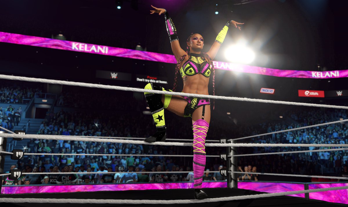 Kelani'25 available now! 😍 #WWE2K25
