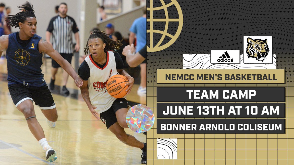 ATH | There’s only 1️⃣ athletic camp scheduled for this week at #NEMCC.

<a href="/NEMCCBasketball/">NEMCCMen'sBasketball</a> hosts its first high school team camp on Friday (June 13) with games beginning at 10 am inside Bonner Arnold Coliseum.

📰 bit.ly/NESummerCamps25
📆 bit.ly/NECampsCentral
🐯 #TigerTown