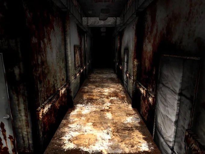 esoteric4ng3l's tweet photo. i love how rusty , bloody and disgusting the atmosphere is in Silent Hill games https://t.co/uePpOZIhvJ