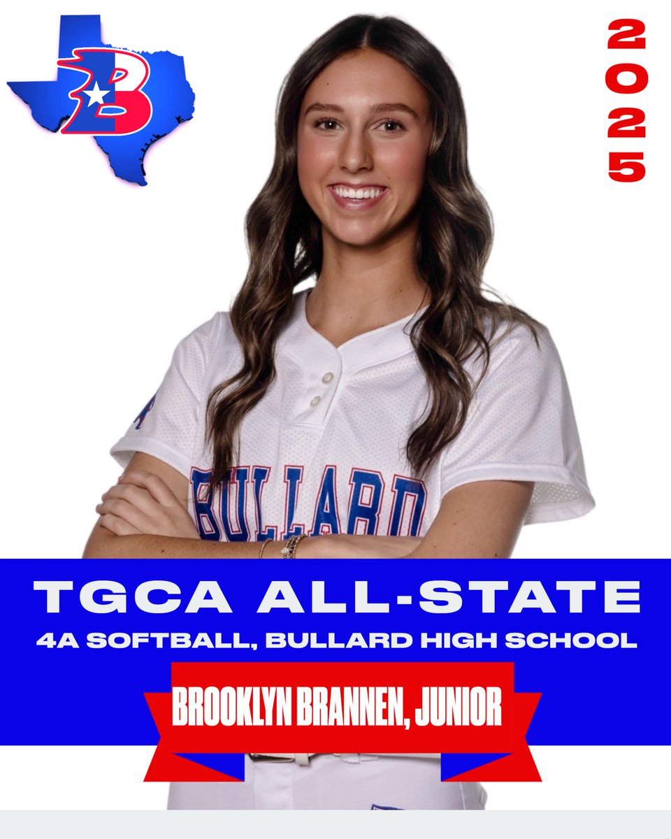 Bullard Softball (@bullardtxsb) on Twitter photo ⭐️ TGCA 4A Softball All-State⭐️
Congrats <a href="/KirstinMalone10/">Kirstin Malone</a> & <a href="/BrooklynBrannen/">Brooklyn Brannen 2026</a> for being selected as All-State Players for the 2025 season. They are among the top 50 players in 4A softball in Texas.
Well deserved recognition for these 2 hard working young ladies, proud of you! ⭐️ TGCA 4A Softball All-State⭐️
Congrats <a href="/KirstinMalone10/">Kirstin Malone</a> & <a href="/BrooklynBrannen/">Brooklyn Brannen 2026</a> for being selected as All-State Players for the 2025 season. They are among the top 50 players in 4A softball in Texas.
Well deserved recognition for these 2 hard working young ladies, proud of you!