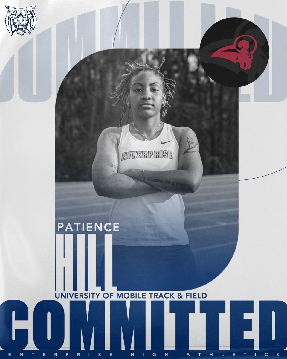 EnterpriseTF's tweet image. Congratulations to Patience Hill on committing to continue her academic & athletic career with the University of Mobile Rams! | #GoCats