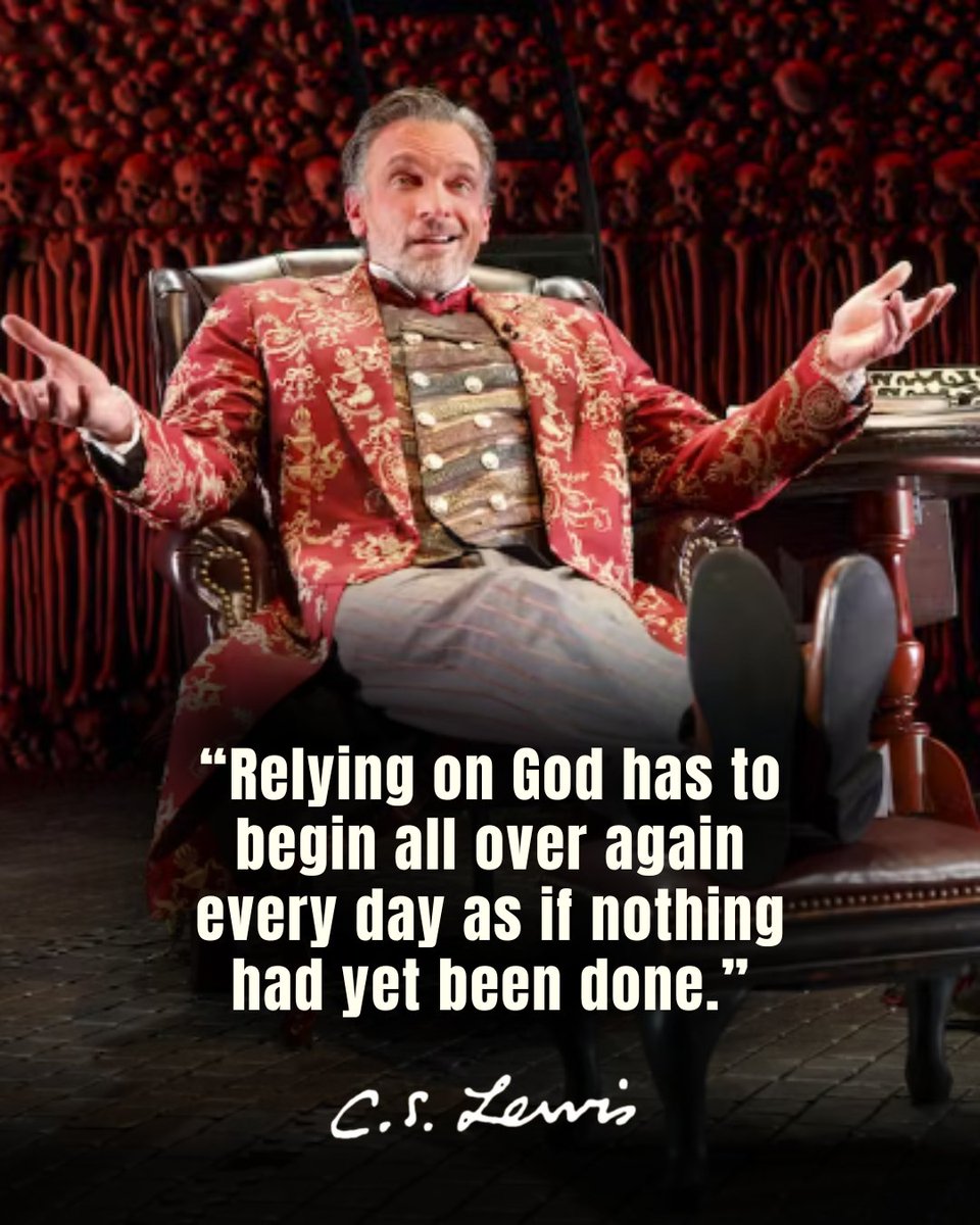 Every day, the battle begins again, subtle and all too real.

C.S. Lewis’ THE SCREWTAPE LETTERS brings the unseen spiritual struggle to the stage with wit and relevance.

🎭 A powerful reminder of the daily fight for faith.
Get your tickets today. bit.ly/49IW0ei