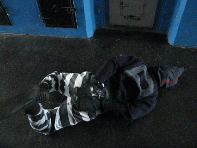 A few years ago, strafobjekt 26763 was forced by the guardians to crawl across the entire slidy cell corridor on the second floor of GH Prison. Cuffed hogtied and hooded, forced by teaser...

some video sequence:
bsky.app/profile/strafo…