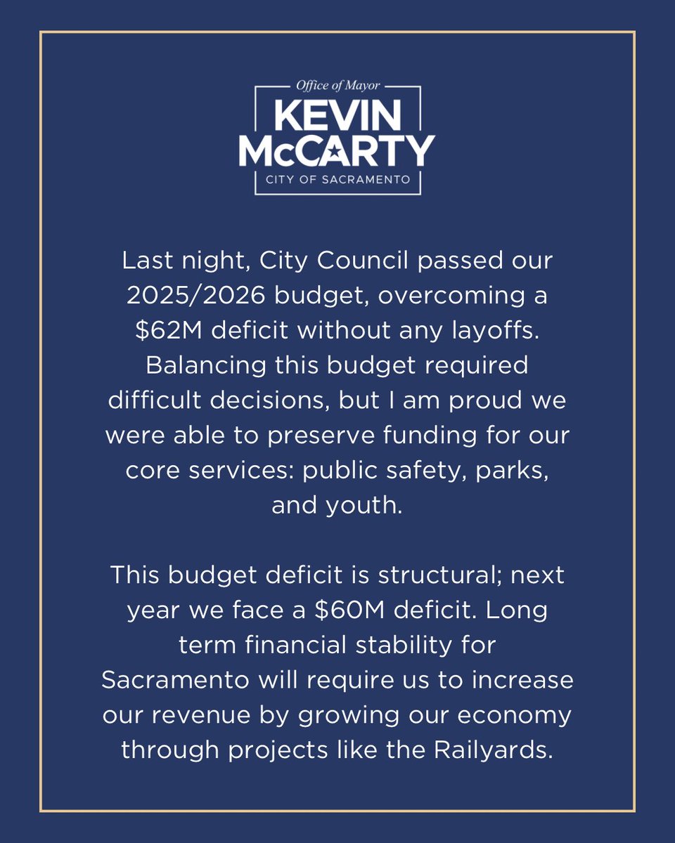 Sac Mayor Kevin McCarty tweet media