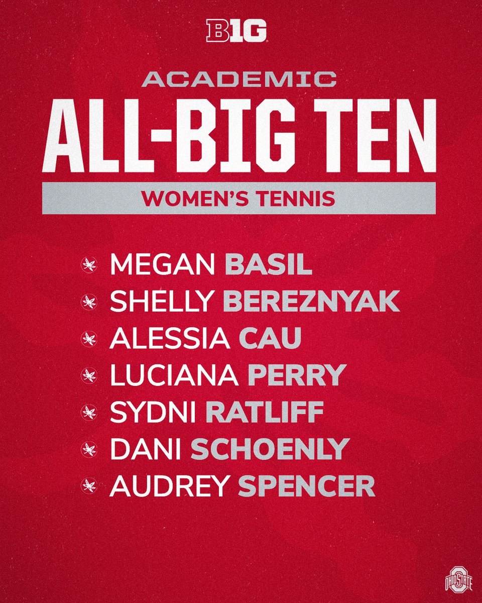 OhioStateWTEN's tweet image. 📚 Congrats to our Academic All-Big Ten honorees!
#GoBucks