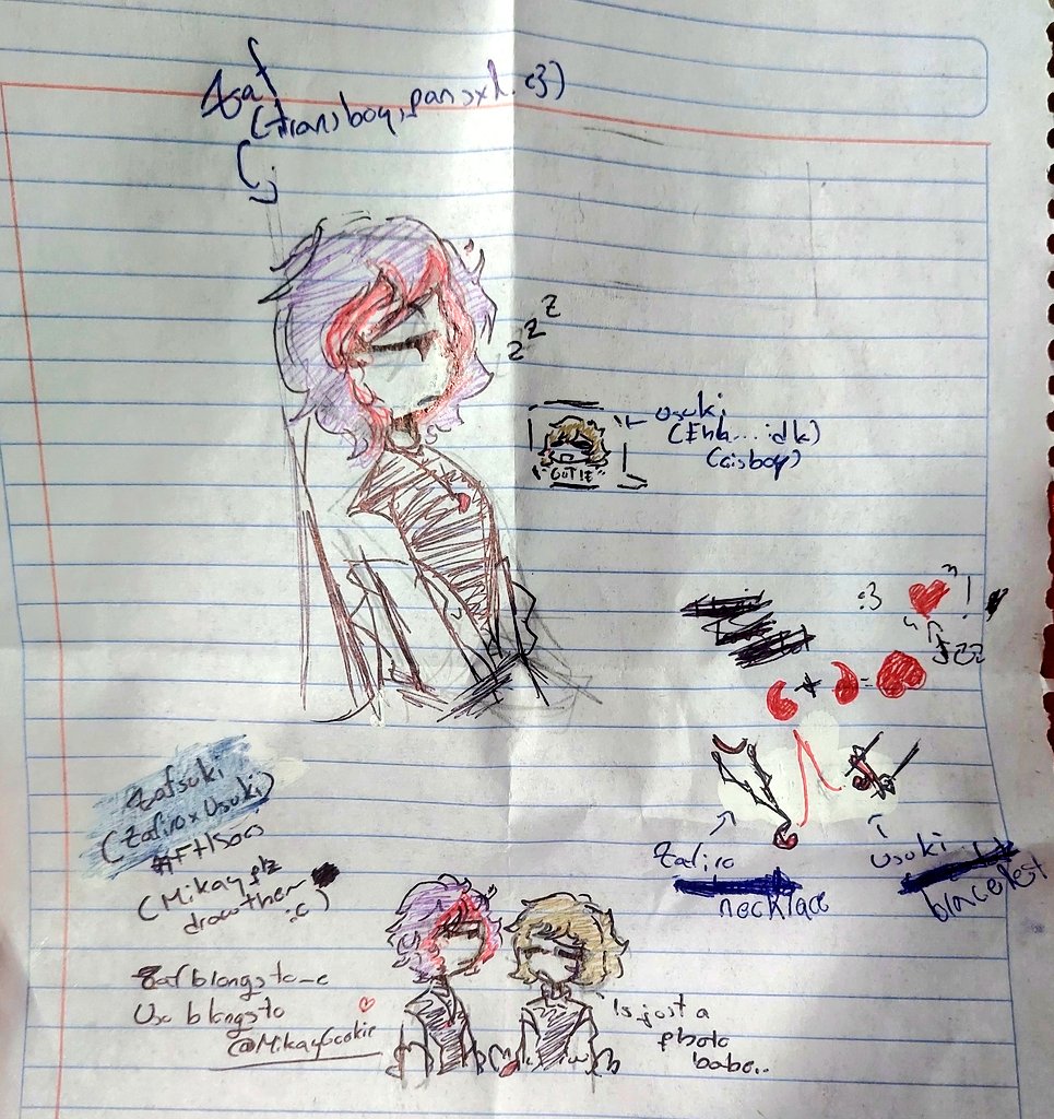 𝐙𝒂𝒇𝒚𝒓 # 𝘤𝘳𝘺𝘣𝘢𝘣𝘺 (@z4fyrst_) on Twitter photo We had almost all the classes free and I draw it in one class (in the others I was talking with sm friends) loll
I missed drawing my babes again, i love them <3
Zaf blongs to me and Usu blongs to <a href="/MikayCookie/">🌙Mikay.Cookie🌙</a> who forgets that he is also the creator of the couple (plz draw them) We had almost all the classes free and I draw it in one class (in the others I was talking with sm friends) loll
I missed drawing my babes again, i love them <3
Zaf blongs to me and Usu blongs to <a href="/MikayCookie/">🌙Mikay.Cookie🌙</a> who forgets that he is also the creator of the couple (plz draw them)