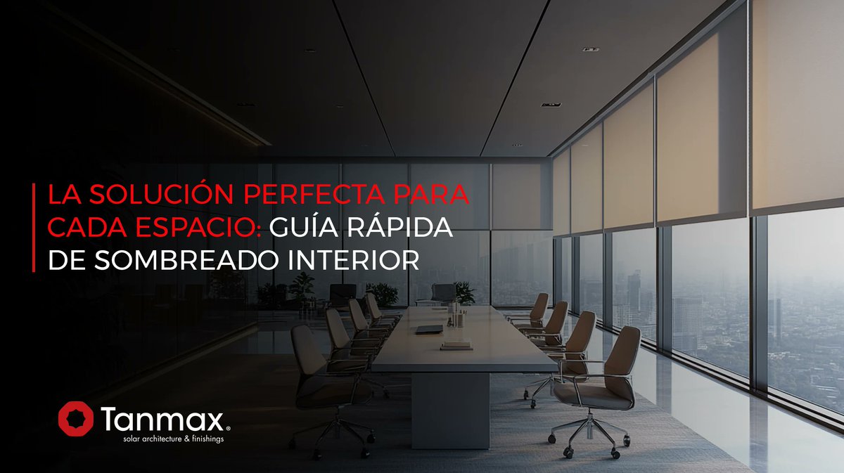 Tanmax_mex's tweet image. ¿Blackout, screen o decorativa? Cada espacio necesita una solución distinta. Descubre qué sistema de sombreado va mejor con tu oficina.
Conoce más: tanmax.mx/2025/06/11/the…

#DiseñoCorporativo #ArquitecturaFuncional #ControlSolar #WorkplaceDesign #SmartOffices #Ventex