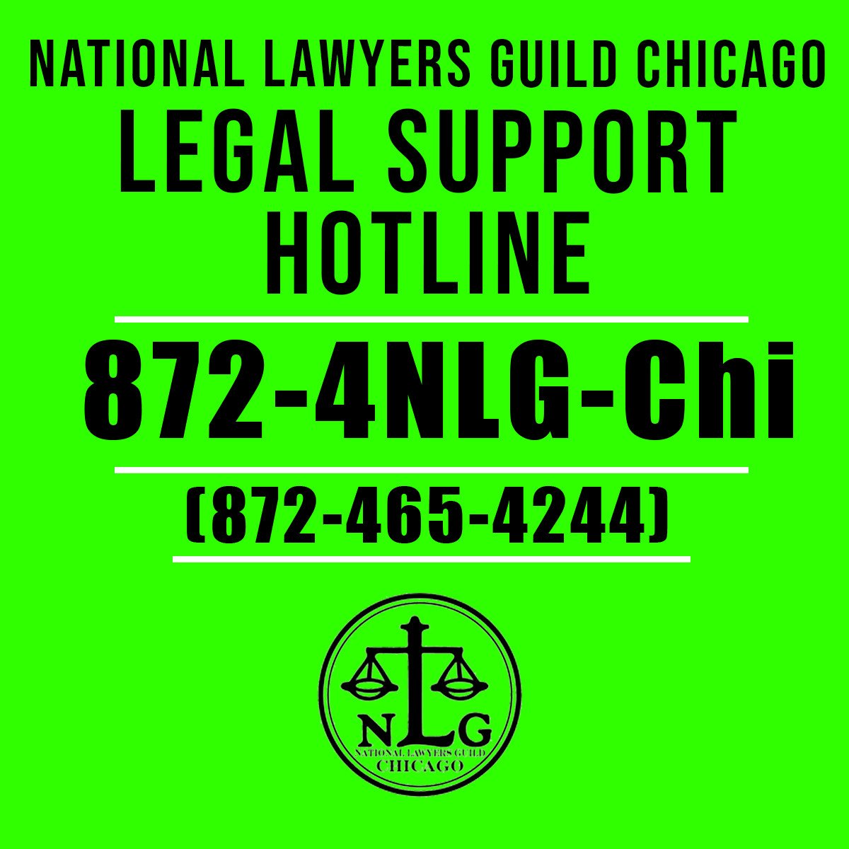 Taking the streets to protest ICE in Chicago? 

Make sure to save this phone number.