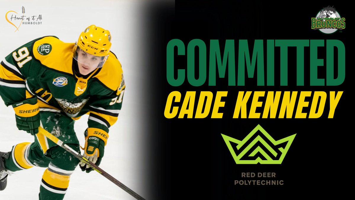🚨#TeamTransaction sponsored by <a href="/CityofHumboldt_/">City of Humboldt</a> 

The Humboldt Broncos and the City of Humboldt are proud to announce that forward Cade Kennedy has committed to continue his hockey and academic journey with the Red Deer Polytechnic Kings of the Alberta Colleges Athletic