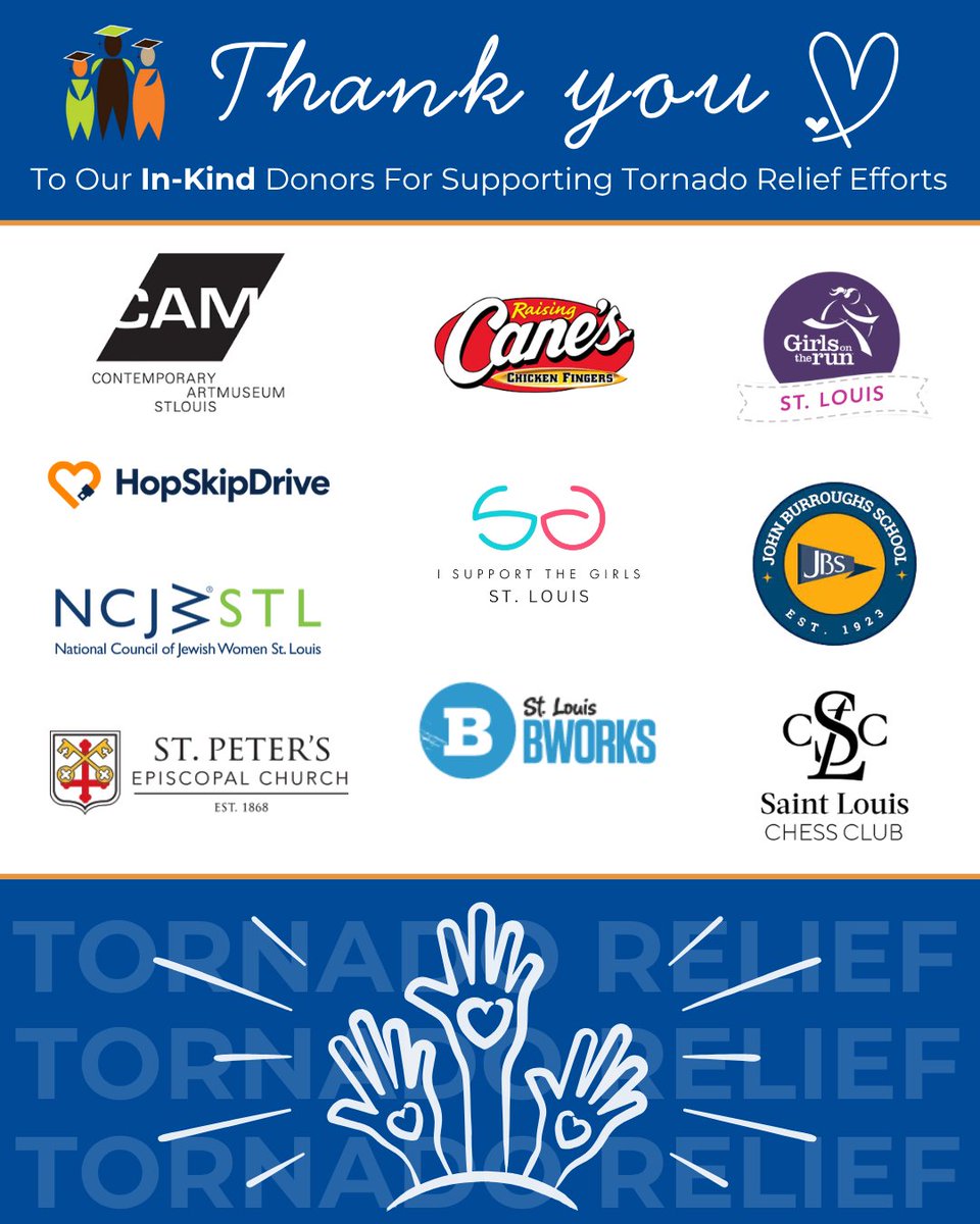 StlEdFund's tweet image. Interested in joining the tornado relief efforts?

Visit slpsfoundation.org/tornado-relief to learn more about our relief efforts or visit our Amazon Wishlist at a.co/4HZVm5U to donate basic needs materials.