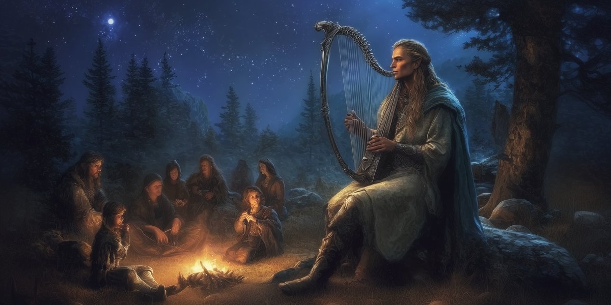 310 F.A. The Noldor meet the Edain. Finrod's first meeting with the people of Beör. #midjourney #fantasy #digitalart #midjourneyV7  #lotr #hobbit #tolkien #aiart #aiartcommunity #thehobbit #tolkienart #silmarillion #thesilmarillion