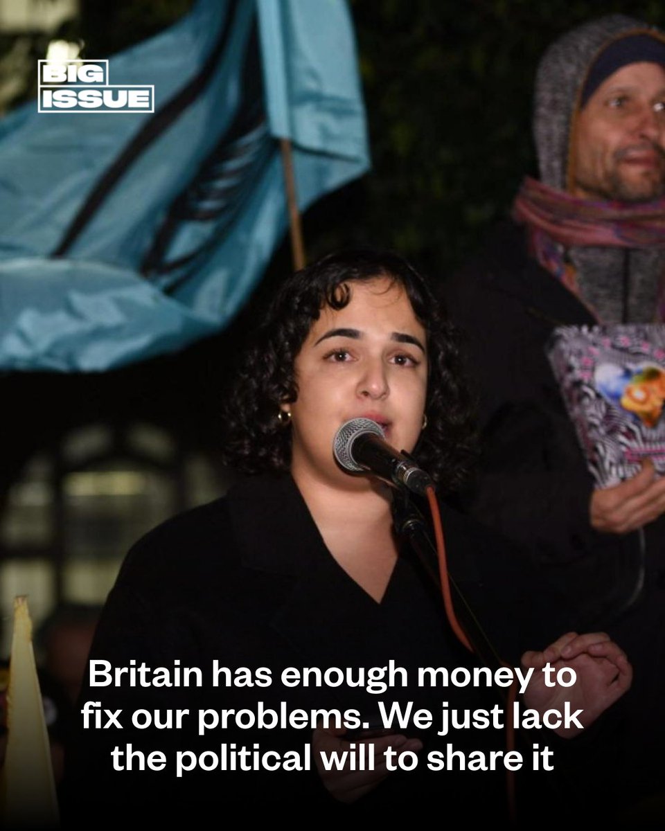 BigIssue's tweet photo. The UK's 350 wealthiest hold £772.8 billion while public services crumble and disabled people face brutal benefit cuts. 💷

We have wealth in this country, we just don’t have a fair system to redistribute it, writes @NadiaWhittomeMP. ✍️
https://t.co/qecI7TZJwu https://t.co/NRGt437jSG
