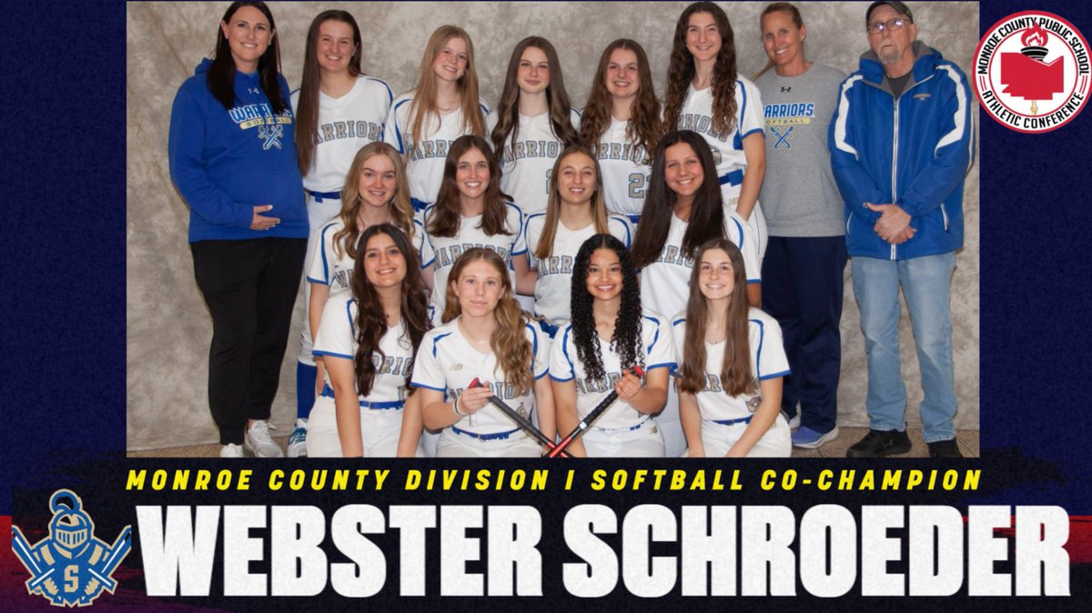 MCPSAC (@mcpsac) on Twitter photo Congratulations to WEBSTER SCHROEDER, our Monroe County Division I softball co-champion! To see All-County individual player selections and more: bit.ly/MCPSAC_Spring
<a href="/SchroederSports/">Schroeder Athletics</a> Congratulations to WEBSTER SCHROEDER, our Monroe County Division I softball co-champion! To see All-County individual player selections and more: bit.ly/MCPSAC_Spring
<a href="/SchroederSports/">Schroeder Athletics</a>