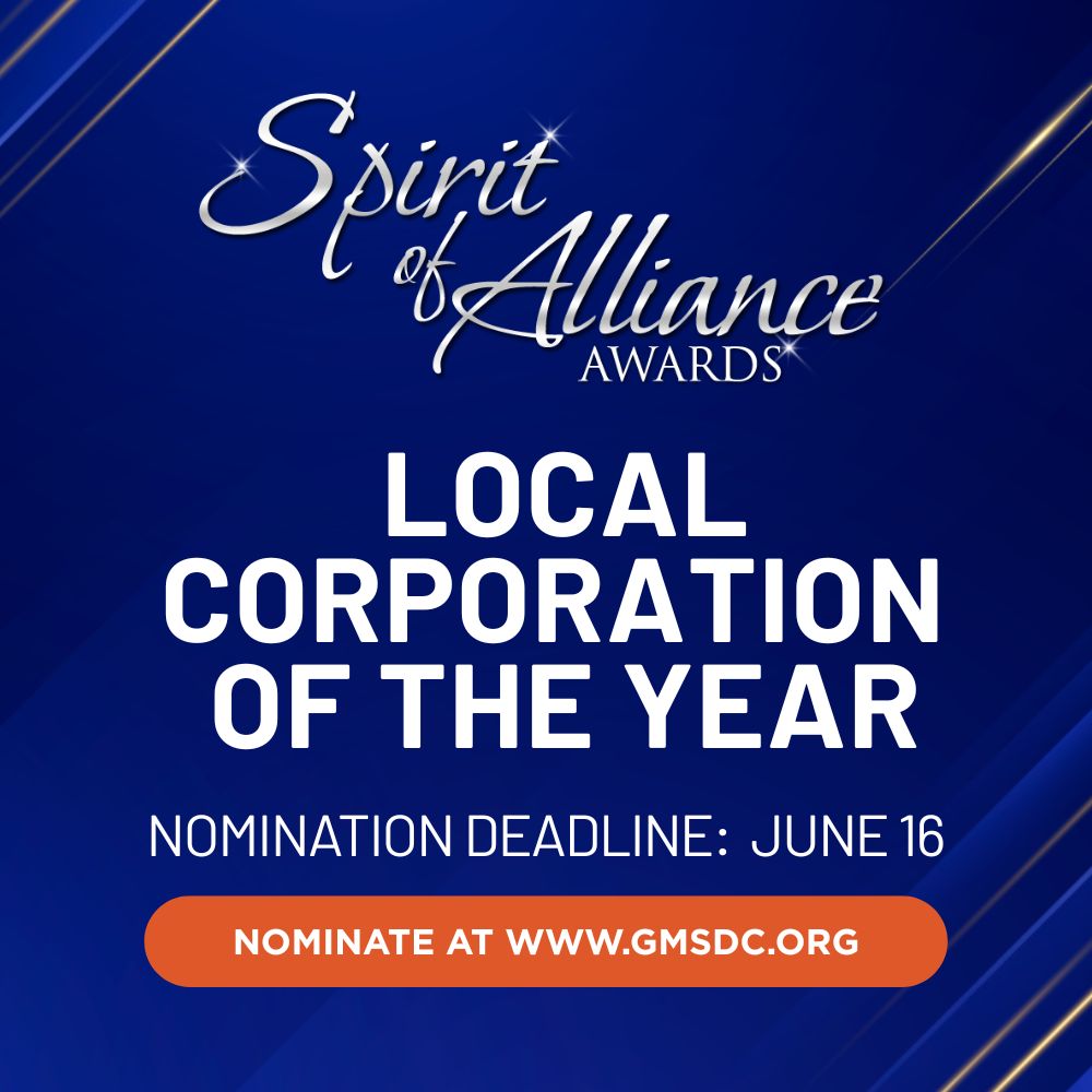 We’re spotlighting organizations that drive real change in our Georgia communities. If your local team is investing in minority businesses &amp; expanding access at the regional level, it’s time to nominate them for Local Corporation of the Year!

Nominate at gmsdc.org/2025-soa