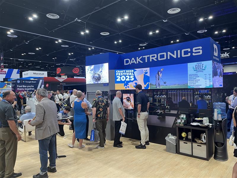 Daktronics's tweet image. We're ready for #InfoComm in Orlando! Stop by Booth #4233 to talk Flip Chip COB,  #dvLED and more technology trends for video displays. Find out more about what's in our booth:
ow.ly/xqby50W7YL2 @InfoComm
