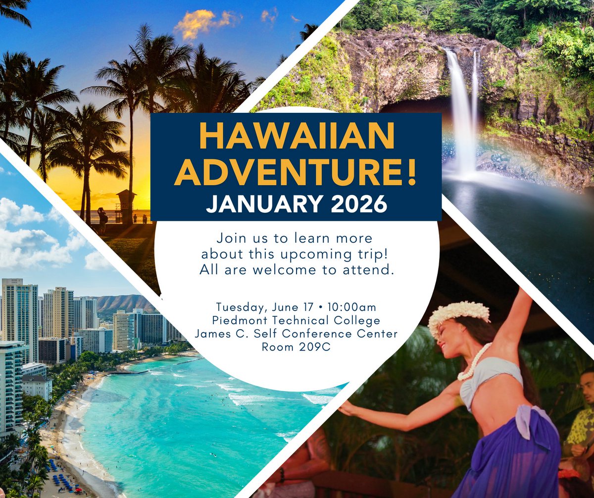 Are you dreaming about visiting the Aloha State?

Come and learn about an upcoming Hawaiian Adventure. This event - and the trip itself - are open to everyone. You don't have to be affiliated with PTC to go to paradise.