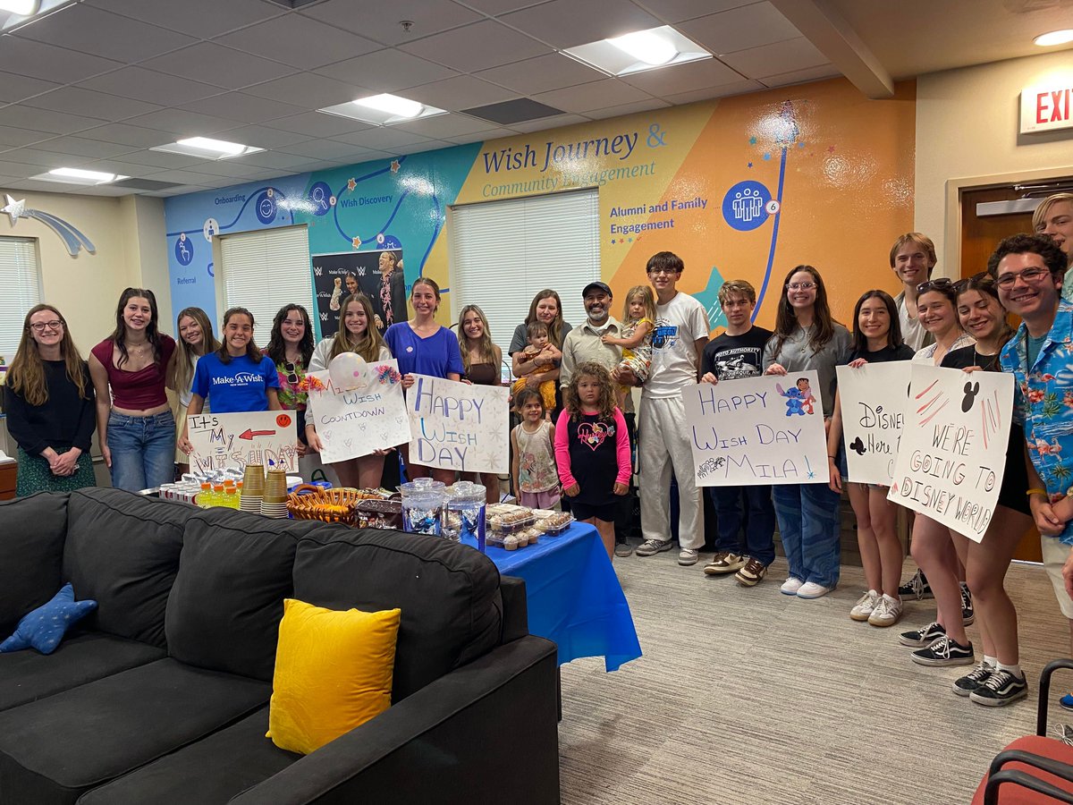 ✨ National Honor Society students celebrated a heartwarming wish reveal for Mimi with the incredible Make-A-Wish team this past spring! 💙 Thanks to their dedicated fundraising efforts, NHS raised $6,000 to send Mimi and her family on an all-expenses-paid trip to Disney World!