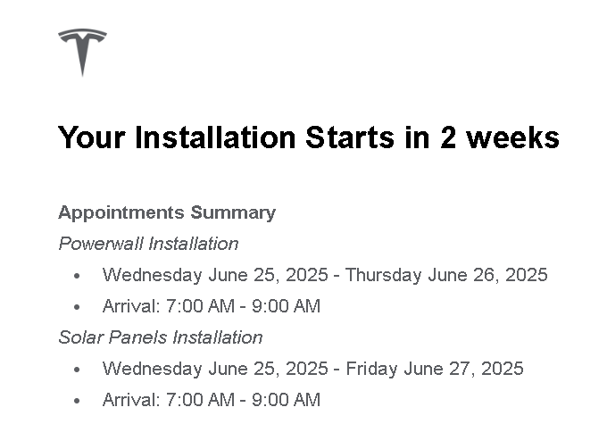 FearL0rd's tweet image. Yeahhhh!!!!! less than a month to set up everything and installation in 2 weeks
I'm impressed with the speed. @teslaenergy