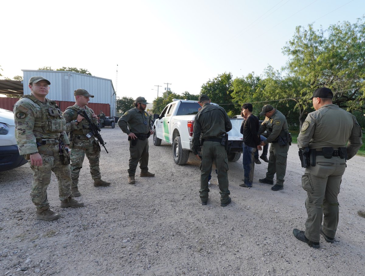 Texas National Guard soldiers and DPS continue to partner with Border Patrol agents in the Rio Grande Valley.

Together, they work to arrest human smugglers and illegal immigrants.

Texas is securing the border.