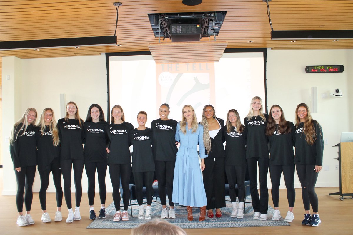 Hoos are kind of a big deal ⚔️

Just 3 months ago, UVA VB alumna Amy Griffin released her powerful memoir The Tell.

Since then:
✅ Selected for Oprah’s Book Club
✅ Named to TIME’s 100 Most Influential People
✅ Returned to Grounds to inspire our very own student-athletes 💪
